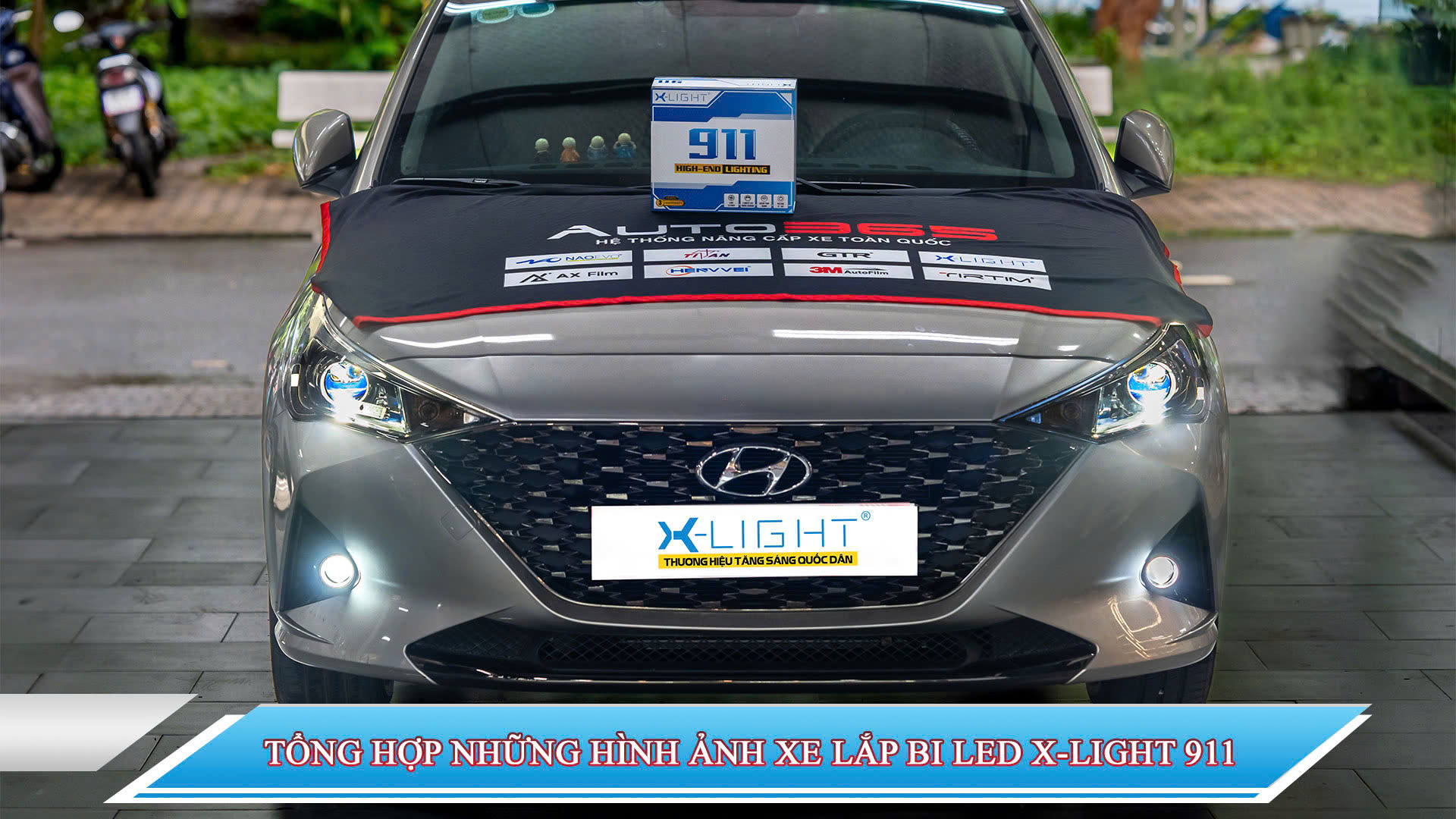 TỔNG HỢP NHỮNG HÌNH ẢNH XE LẮP BI LED X-LIGHT 911